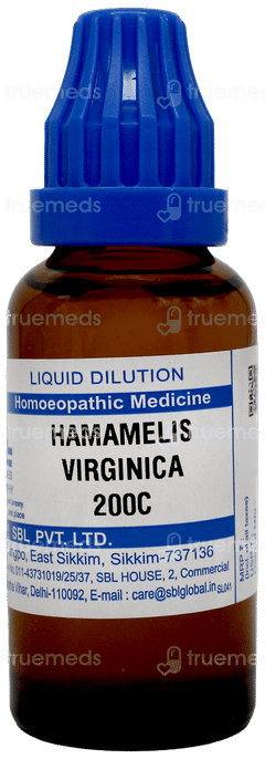 Sbl Hamamelis Virginica 200C Dilution 30Ml Sbl Hamamelis Virginica 200C Dilution 30Ml